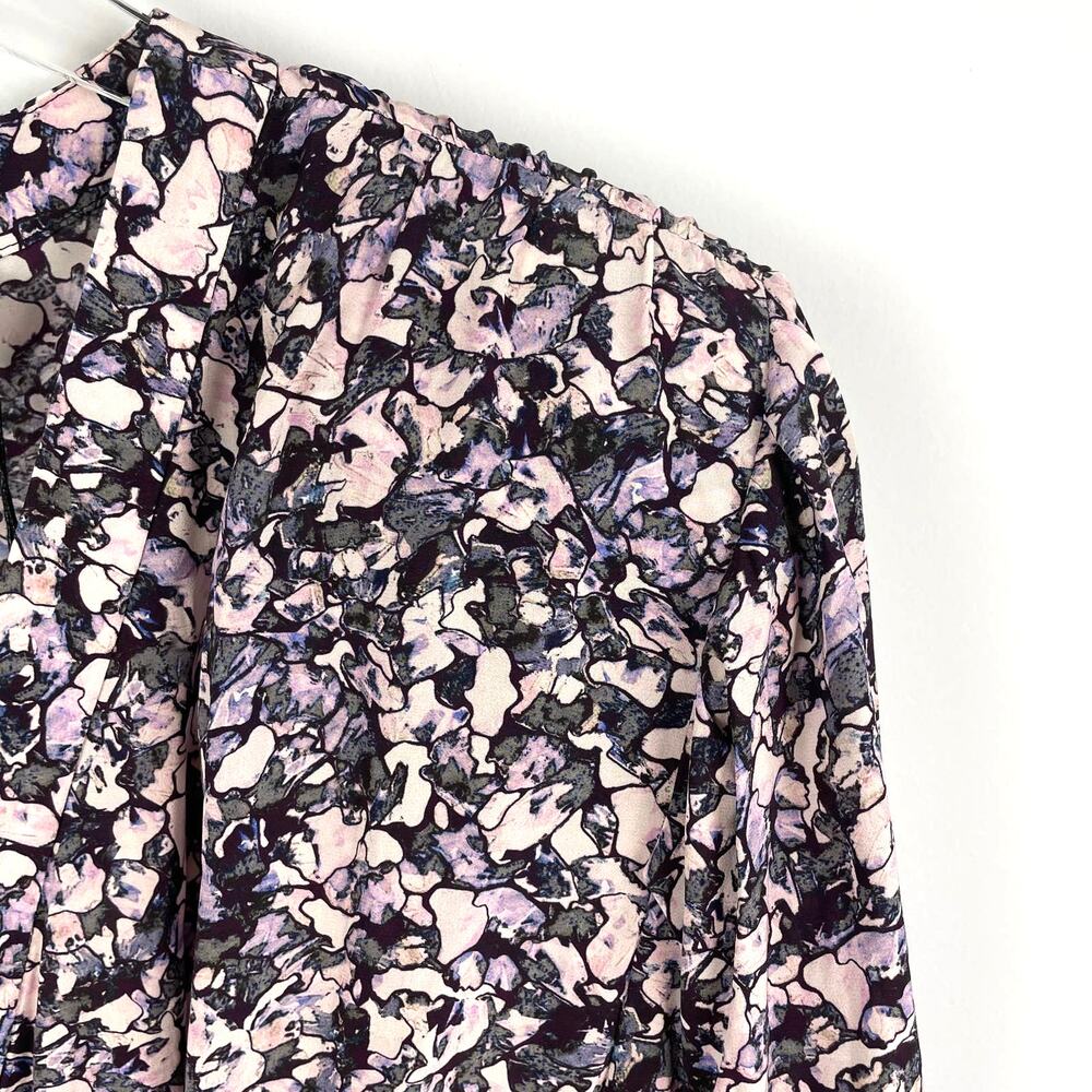 NWT IRO Brasey Abstract Print Mini Dress in Purple Floral Petals size 2 - Picture 12 of 12